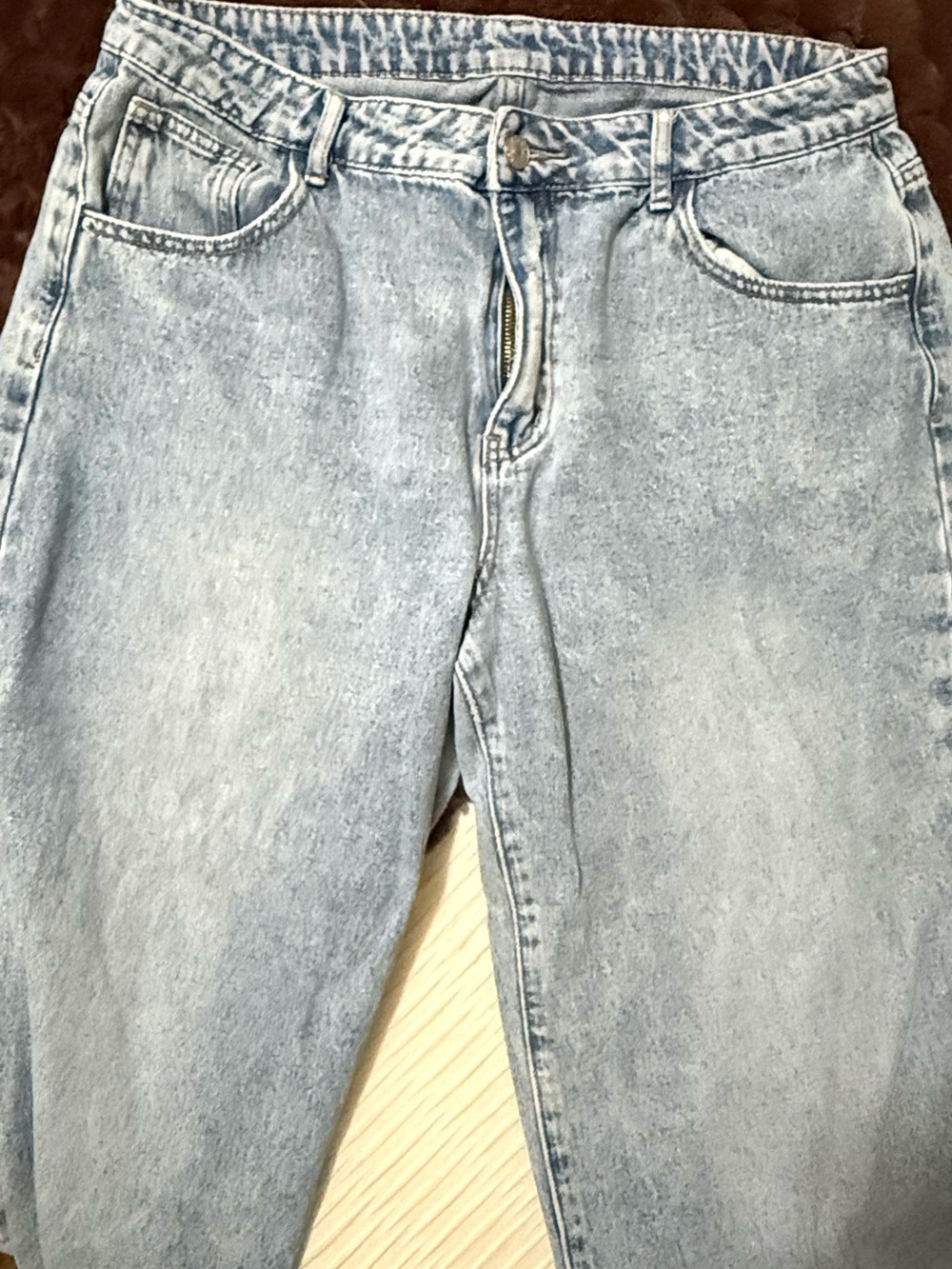 SHEIN Light Wash Relaxed Menβs Jeans